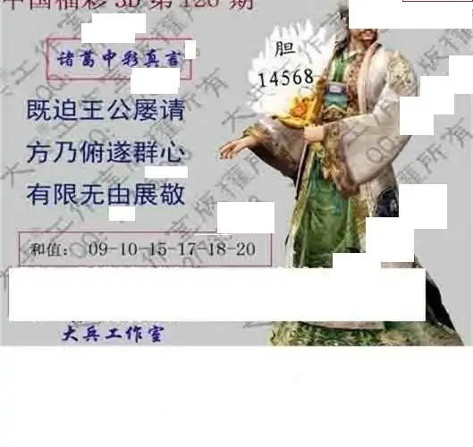 25126期: 大兵福彩3D黄金报图版
