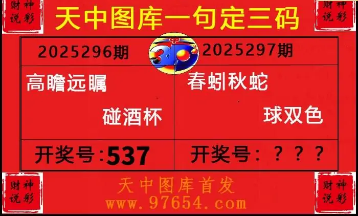 25297期: 财神说彩3D全套图版