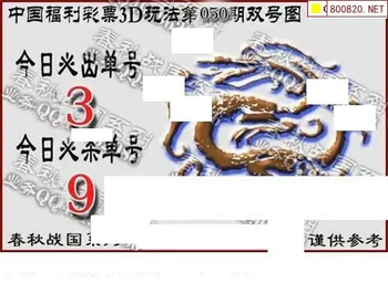 福彩3D 26050期佐罗图一掌经预测图