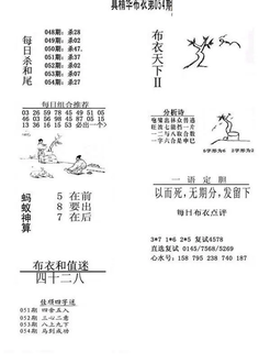 26054期: 福彩3D全套图版参考