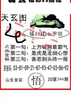 25344期: 福彩3D丹东全图分析