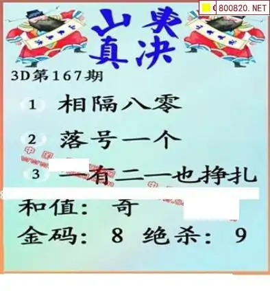 25167期: 福彩3D丹东全图分析
