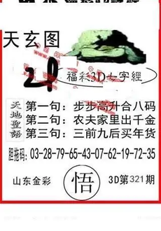 25321期: 福彩3D丹东全图分析