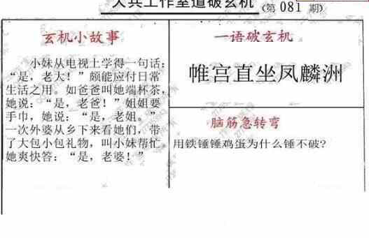 24081期: 大兵福彩3D黄金报图版