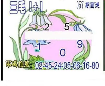 26057期: 三毛3D精品图谜