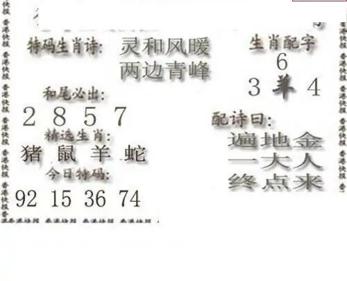 25117期: 白老3D杀码图版