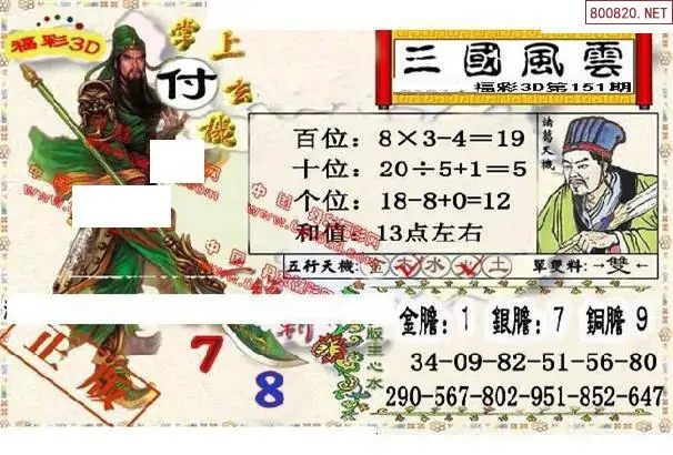 25151期: 福彩3D丹东全图分析