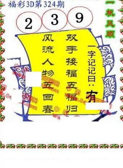25324期: 福彩3D丹东全图分析