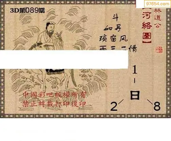 福彩3D26089期天中全套预测分析图