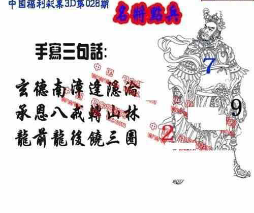 25028期: 福彩3D丹东全图分析