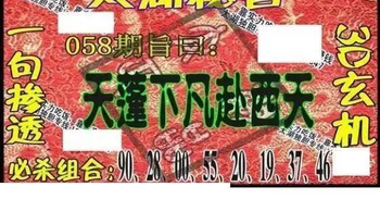 26058期: 太湖图福彩3D精品预测