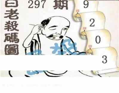 24297期: 白老3D杀码图版