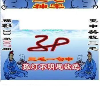 26017期: 三毛3D精品图谜