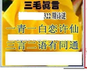 25322期: 三毛3D精品图谜