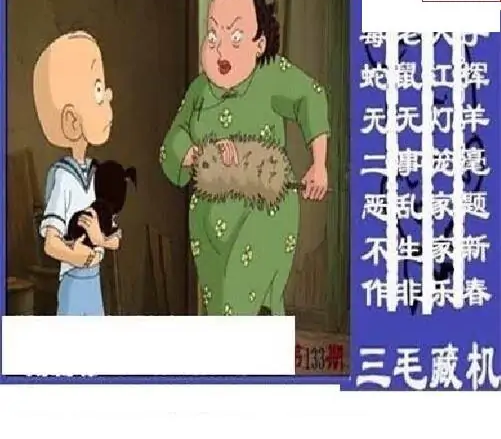 25133期: 三毛3D精品图谜