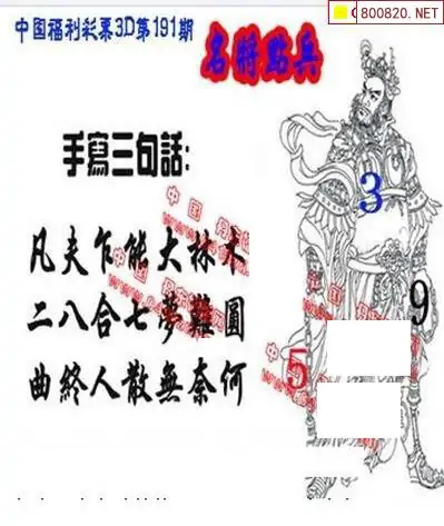 25191期: 福彩3D丹东全图分析