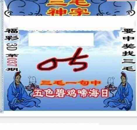 25037期: 三毛3D精品图谜