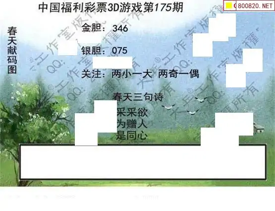 25175期: 大兵福彩3D黄金报图版