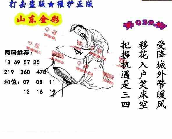 25039期: 福彩3D丹东全图分析
