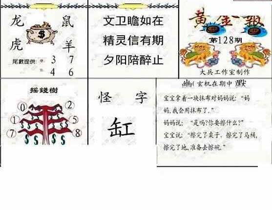 24128期: 大兵福彩3D黄金报图版