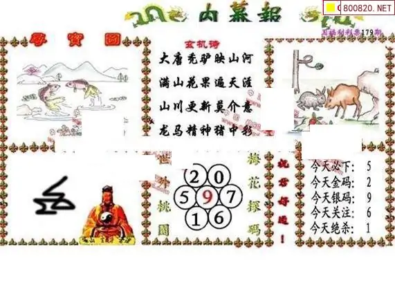 25179期: 福彩3D丹东全图分析