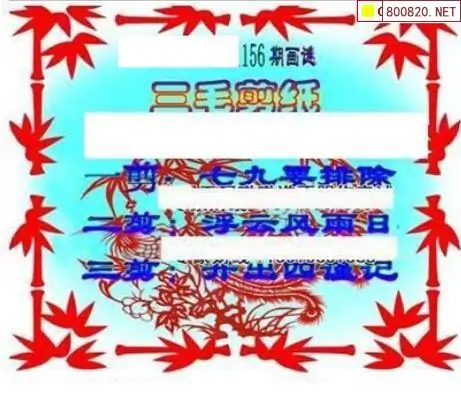 25156期: 三毛3D精品图谜