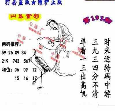 24193期: 福彩3D丹东全图分析