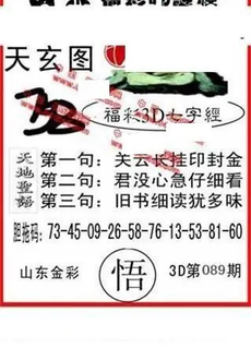 26089期: 福彩3D丹东全图分析