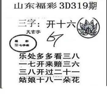 25319期: 三毛3D精品图谜