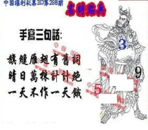 25298期: 福彩3D丹东全图分析