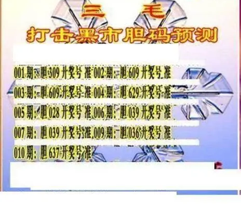 26010期: 三毛3D精品图谜