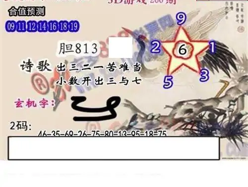 25266期: 白老3D杀码图版