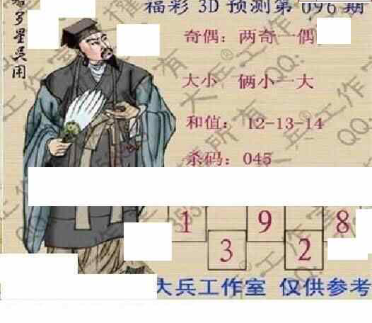 24096期: 大兵福彩3D黄金报图版
