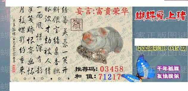 25045期: 3D蝴蝶世家蝴蝶彩图