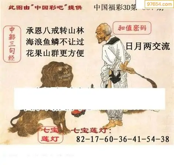 福彩3D26057期天中全套预测分析图