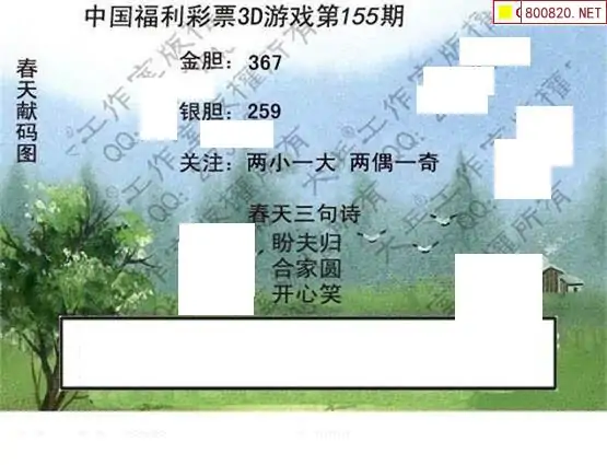 25155期: 大兵福彩3D黄金报图版