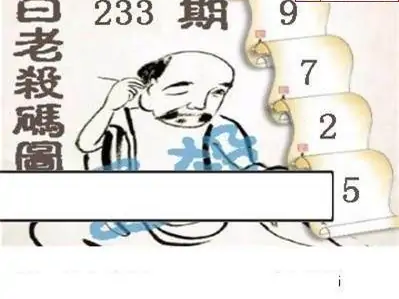 25233期: 白老3D杀码图版