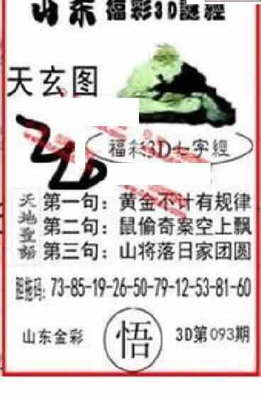 24093期: 福彩3D丹东全图分析