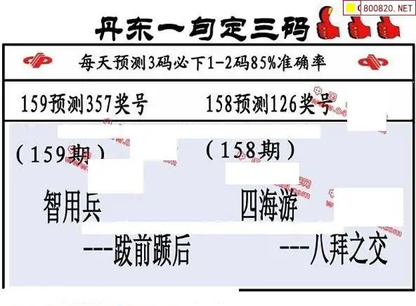 25159期: 福彩3D丹东全图分析