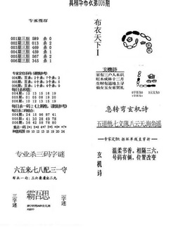 26006期: 福彩3D全套图版参考