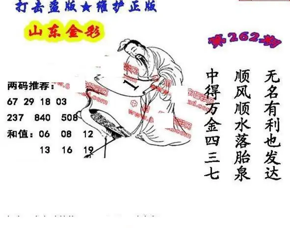 25262期: 福彩3D丹东全图分析