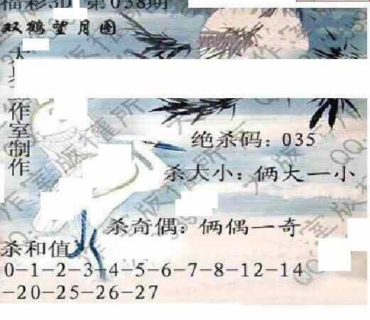 25038期: 大兵福彩3D黄金报图版