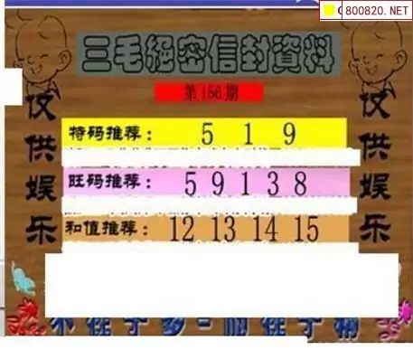 25156期: 三毛3D精品图谜