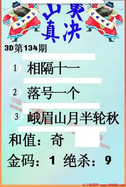 25134期: 福彩3D丹东全图分析