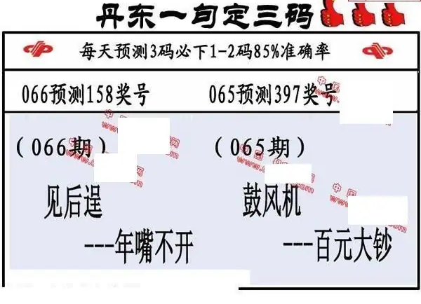 25066期: 福彩3D丹东全图分析