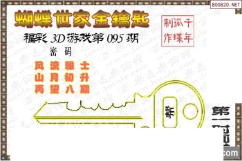 26095期: 3D蝴蝶世家蝴蝶彩图