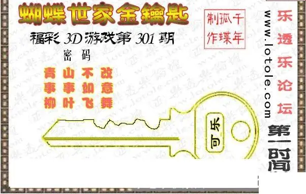 25301期: 3D蝴蝶世家蝴蝶彩图