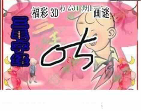 24237期: 三毛3D精品图谜