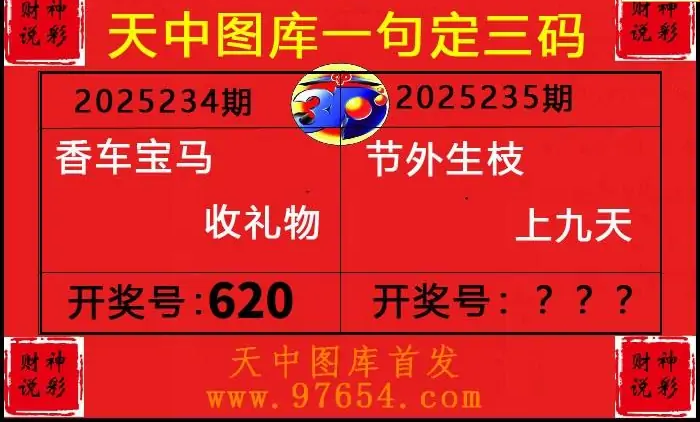 25235期: 财神说彩3D全套图版