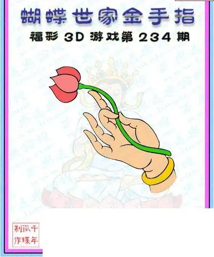 25234期: 3D蝴蝶世家蝴蝶彩图